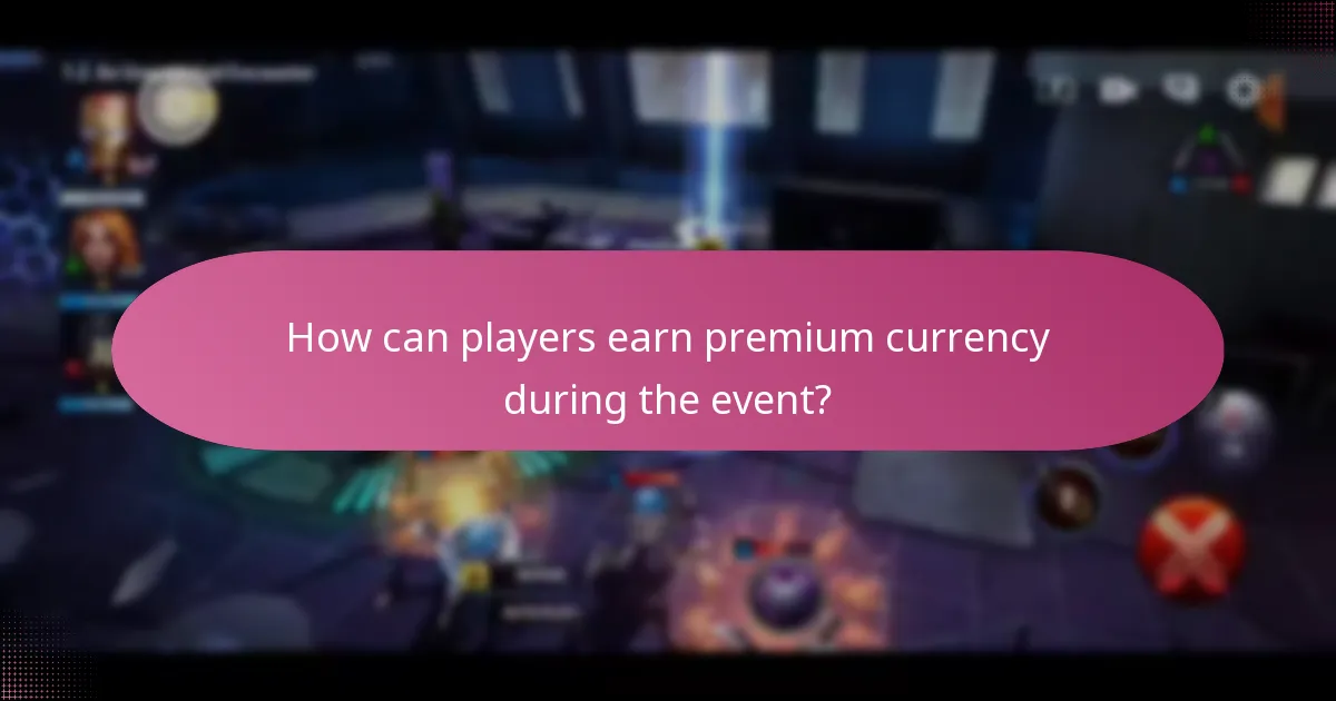 How can players earn premium currency during the event?