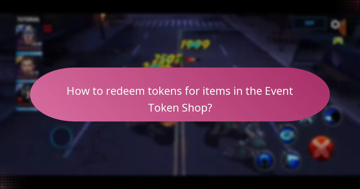 How to redeem tokens for items in the Event Token Shop?