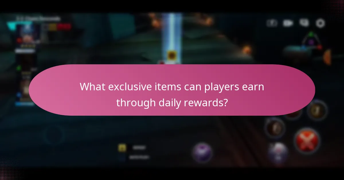 What exclusive items can players earn through daily rewards?