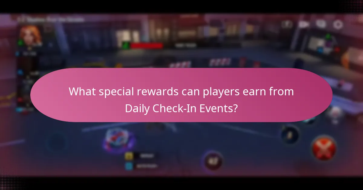 What special rewards can players earn from Daily Check-In Events?