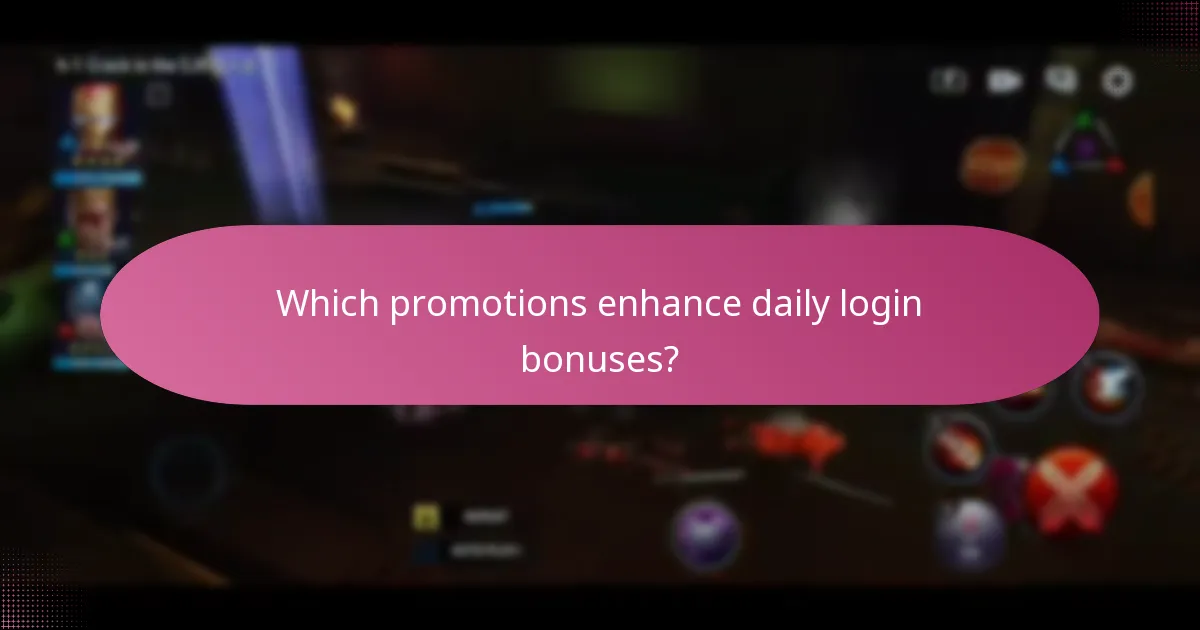 Which promotions enhance daily login bonuses?